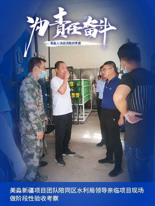 美淼新疆項目團隊陪同區(qū)水利局領導親臨項目現場做階段性驗收考察.jpg